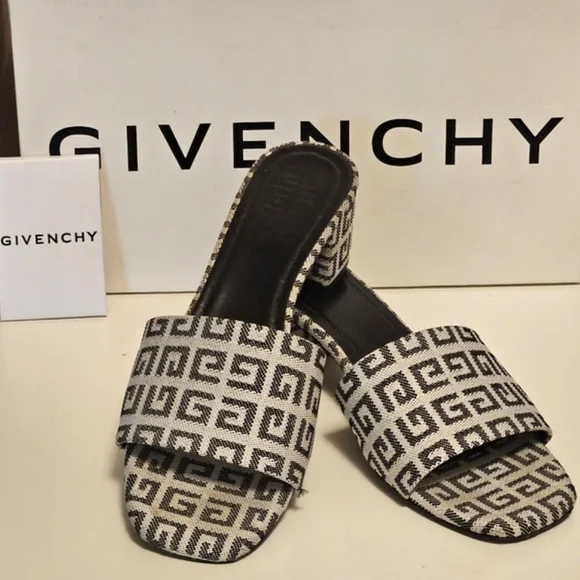 Givenchy Monochrome Women's Heel Sandals - Picture 1 of 7